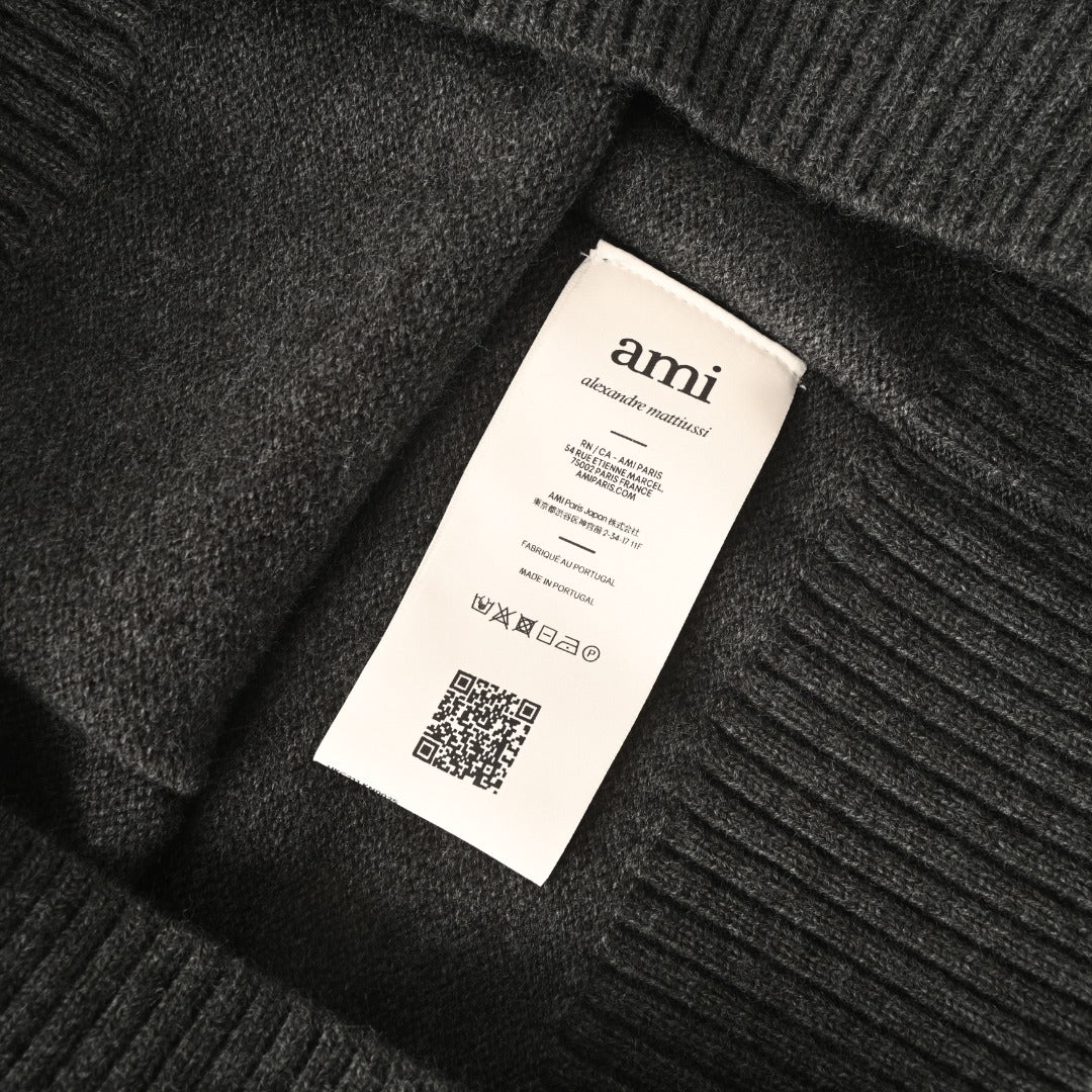 Ami de Coeur Intarsia Heather Grey