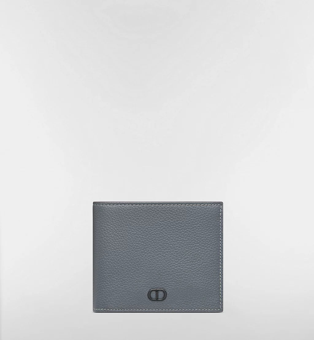 Dior CD Icon Bifold Wallet in Grained Calfskin