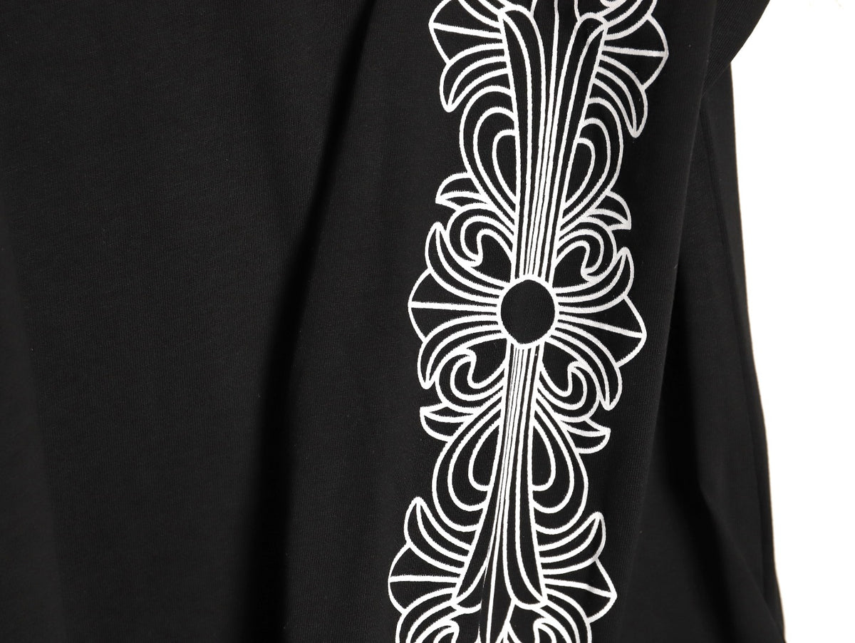 Horseshoe Floral Thermal Long Sleeve T-Shirt Black