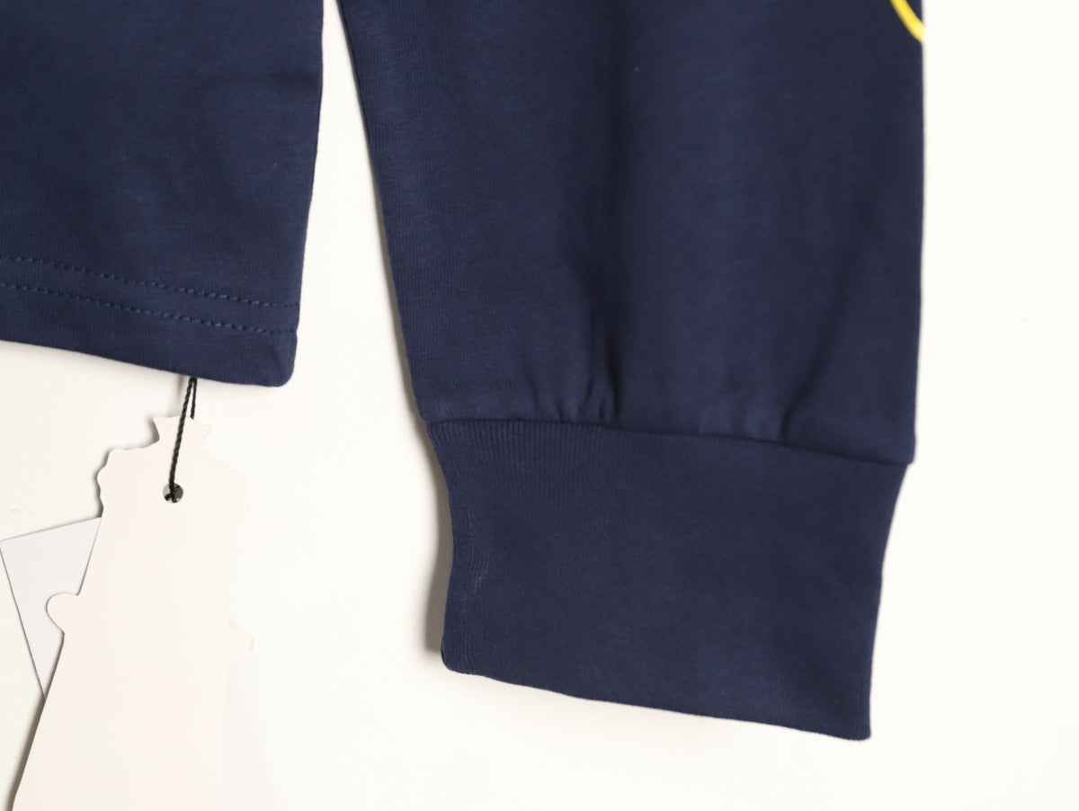 V89 Dagger Long Sleeve T-Shirt Navy & Yellow