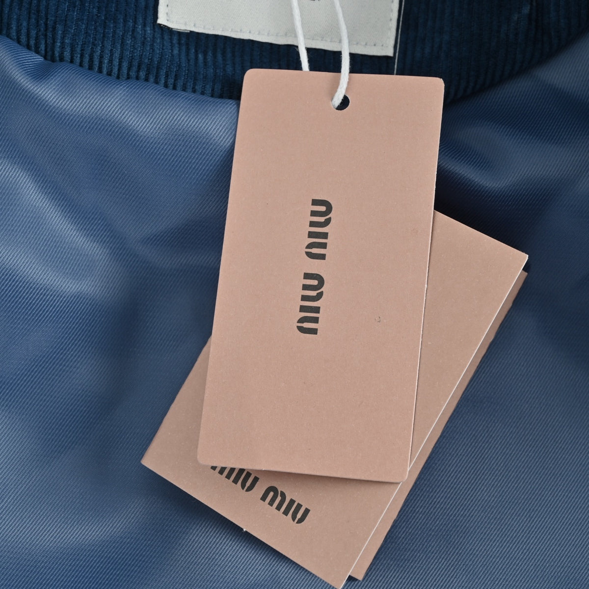 Washed Corduroy Azzurro