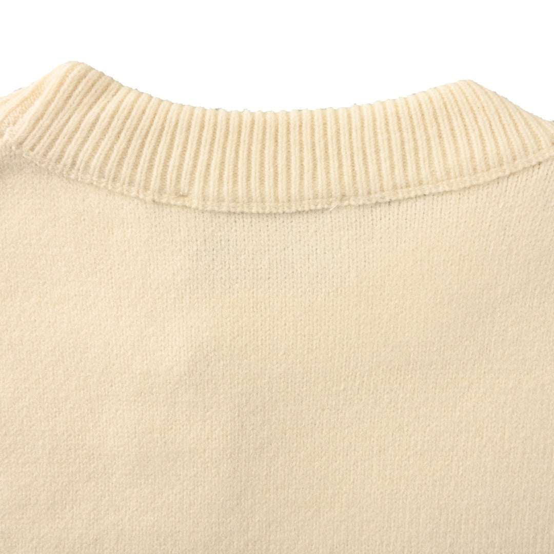 Ami de Coeur Intarsia Off-White