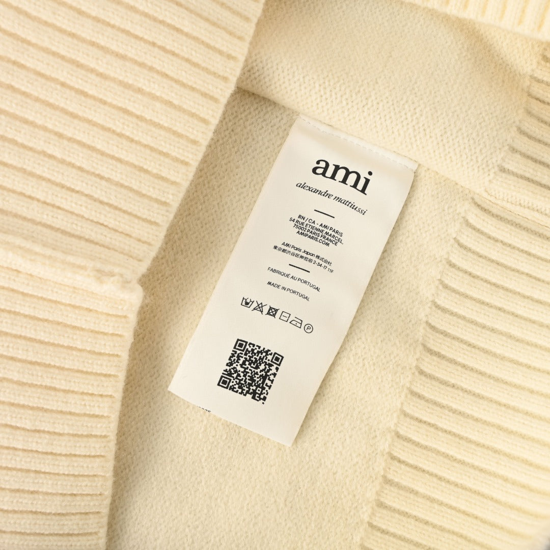Ami de Coeur Intarsia Off-White