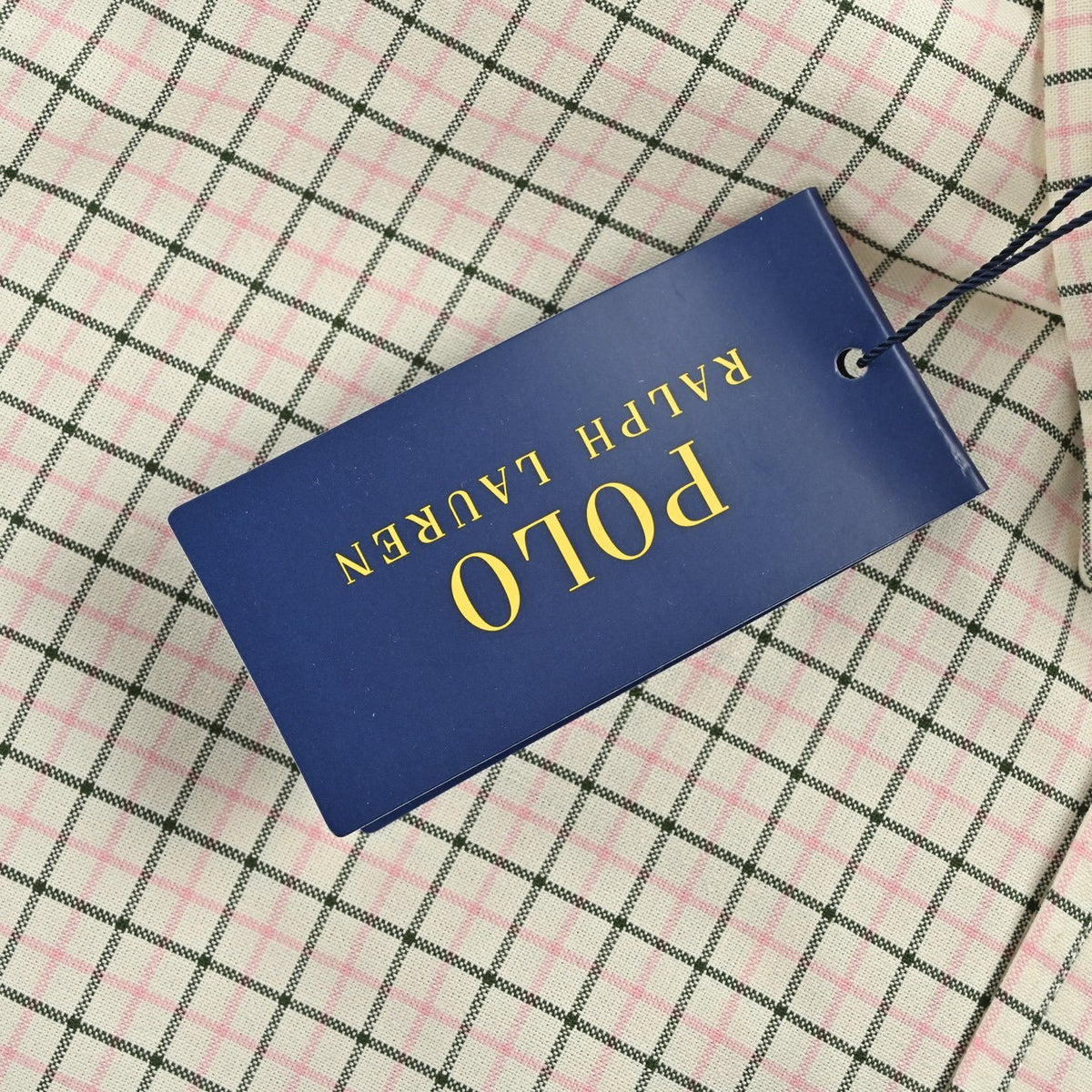 Tattersall Check Button-Down Shirt Cream Green