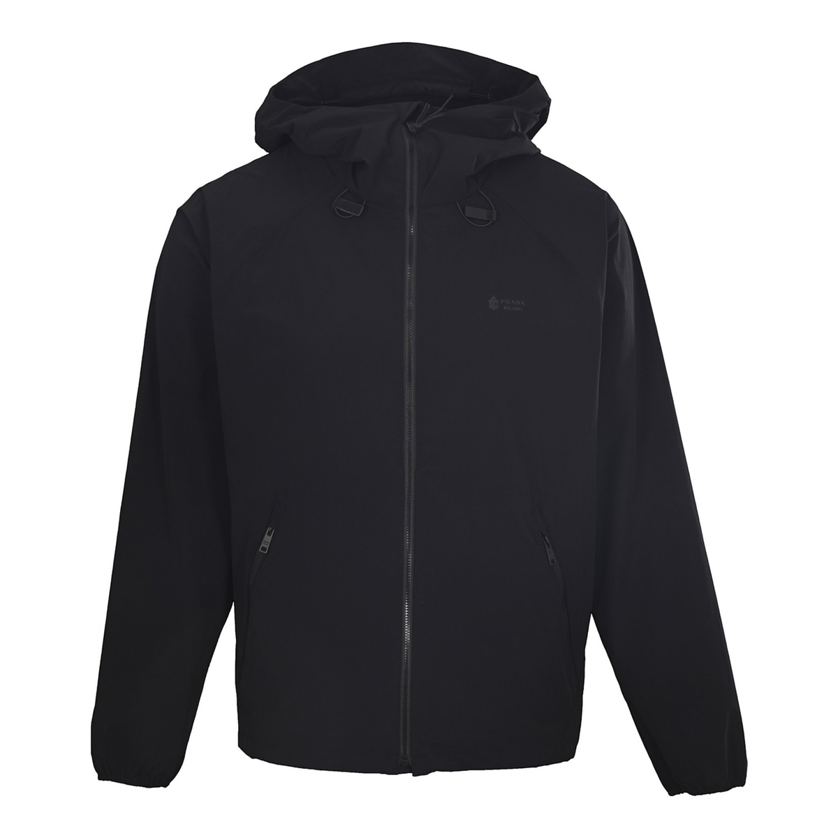 Re-Nylon Hooded Black