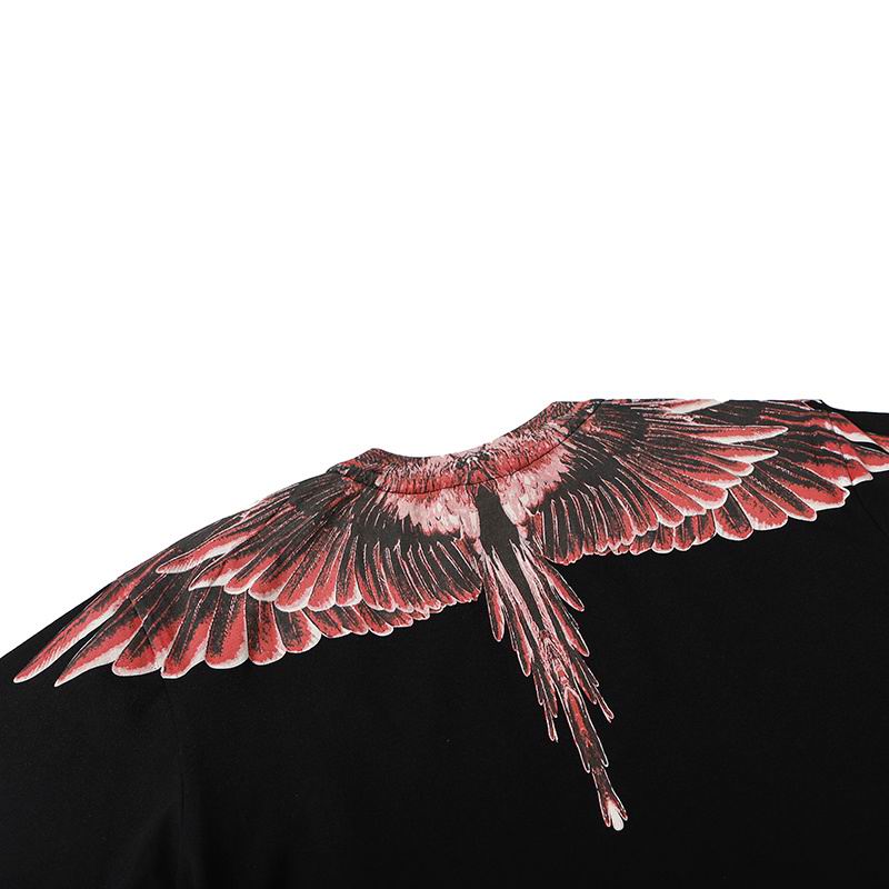 Ghost Wings Red Graphic Black