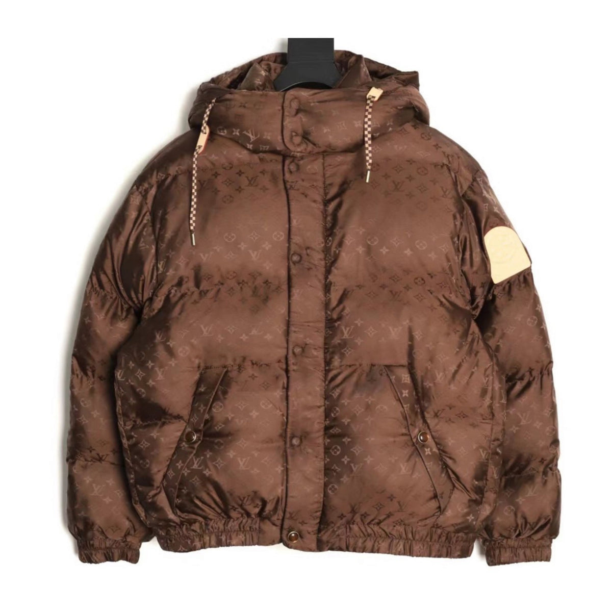 Monogram Down Blouson Dark Brown