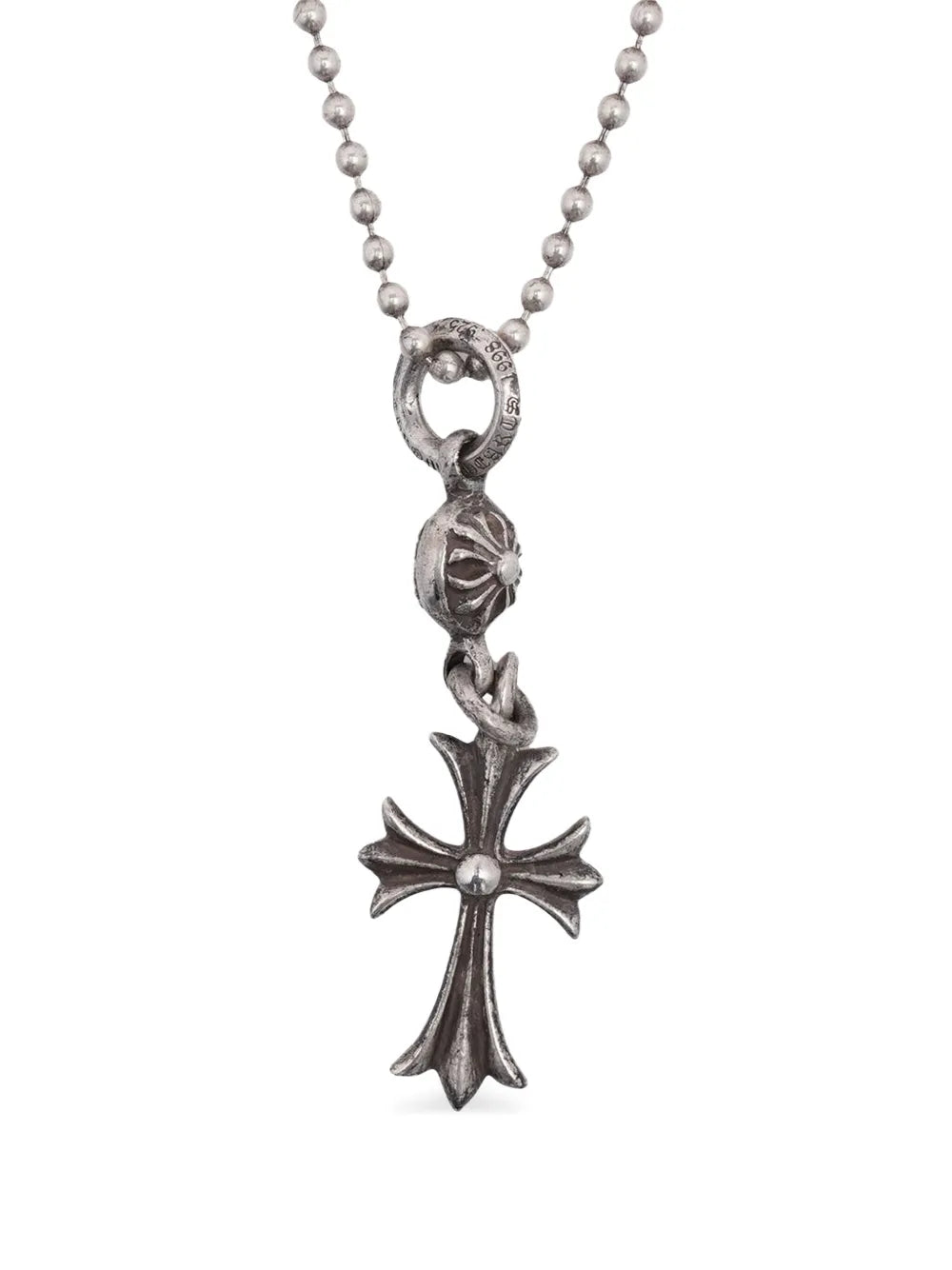 Chrome Hearts Cross Ball Chain Necklace