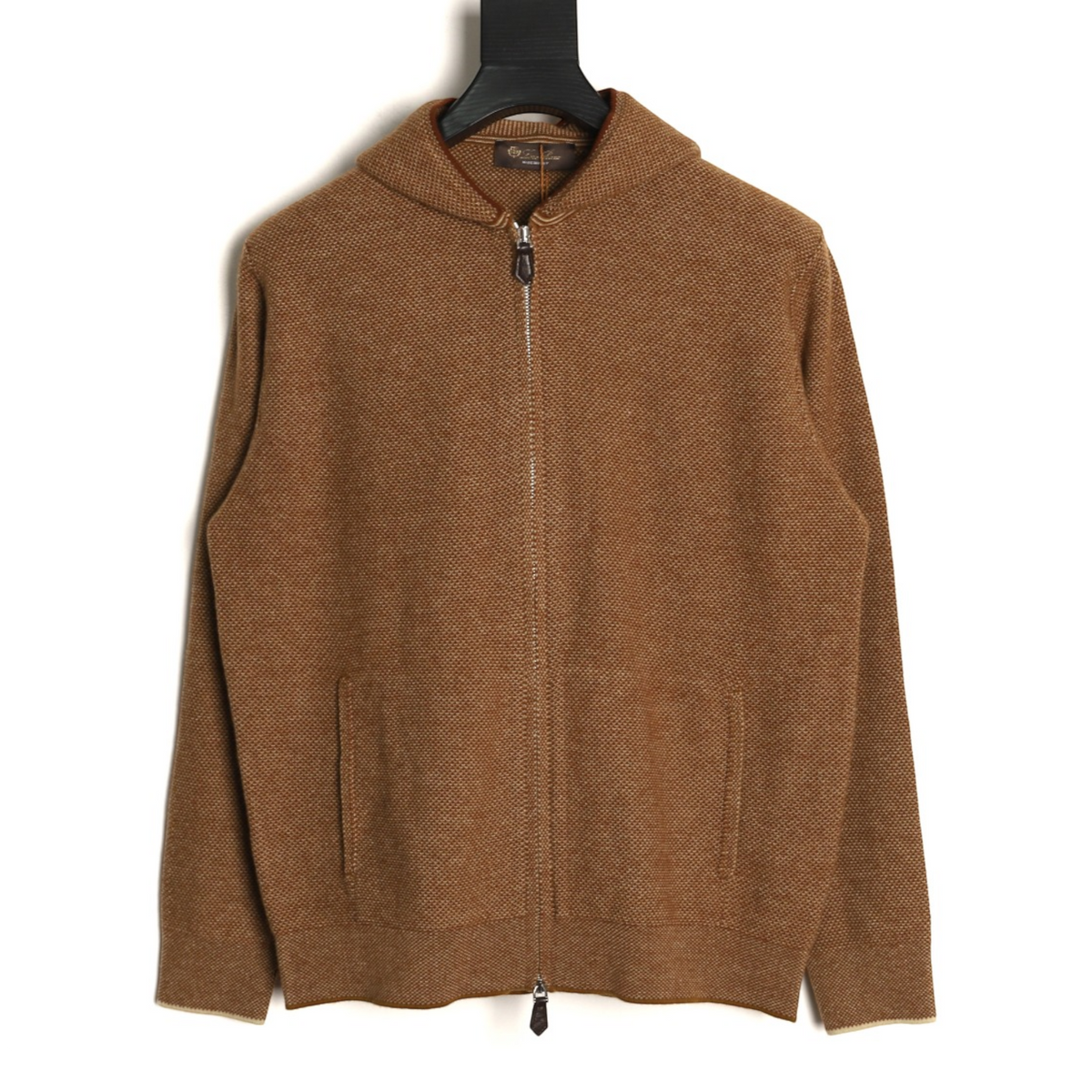 Varallo Full-Zip Hoodie Hazelnut Brown