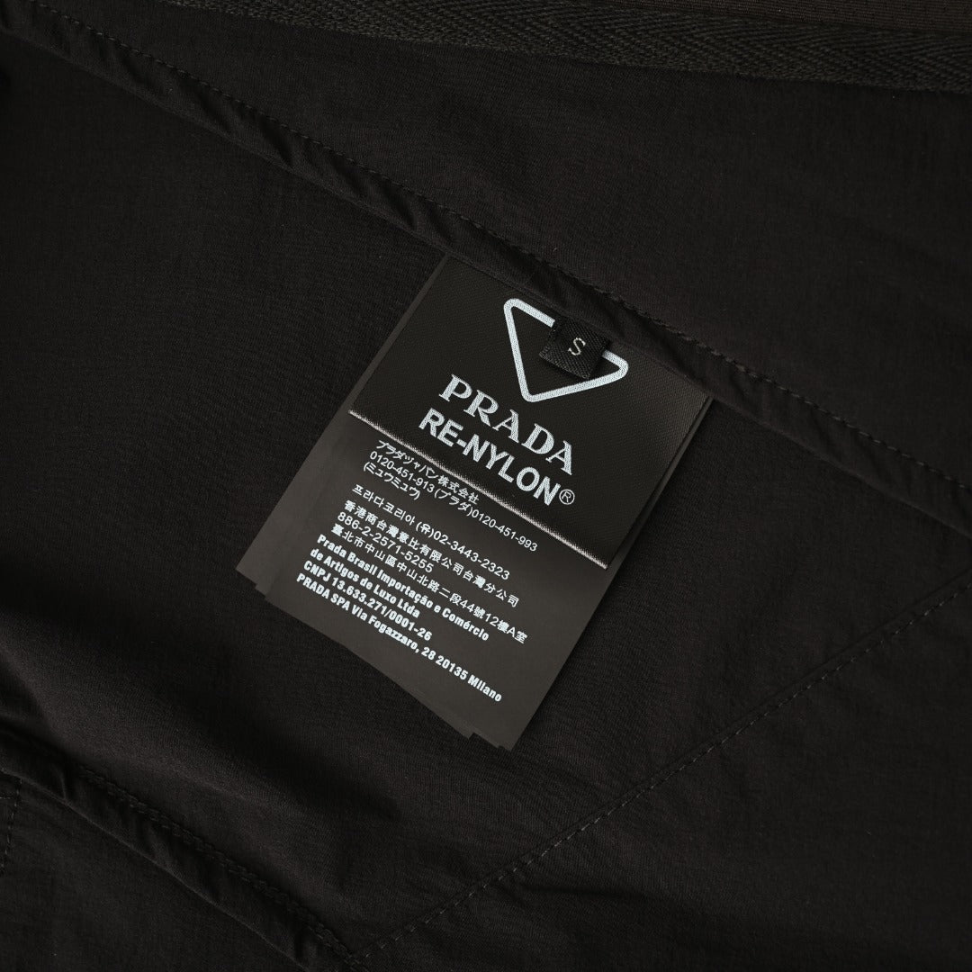 Re-Nylon Hooded Black