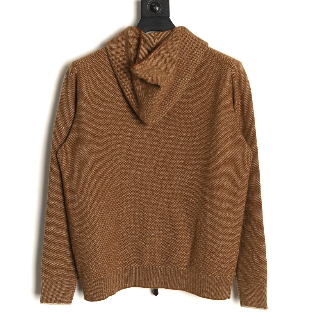 Varallo Full-Zip Hoodie Hazelnut Brown