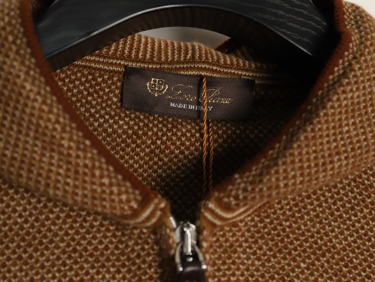 Varallo Full-Zip Hoodie Hazelnut Brown