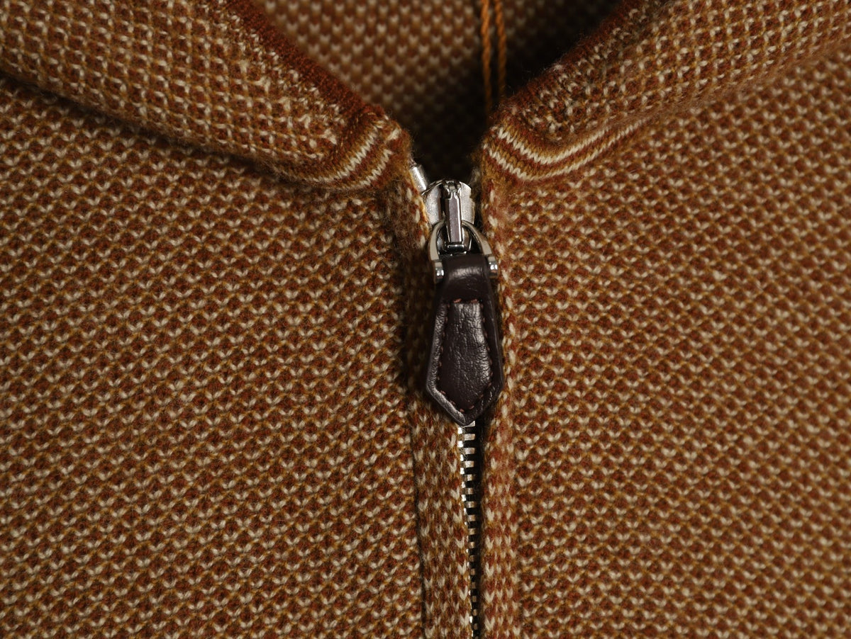 Varallo Full-Zip Hoodie Hazelnut Brown