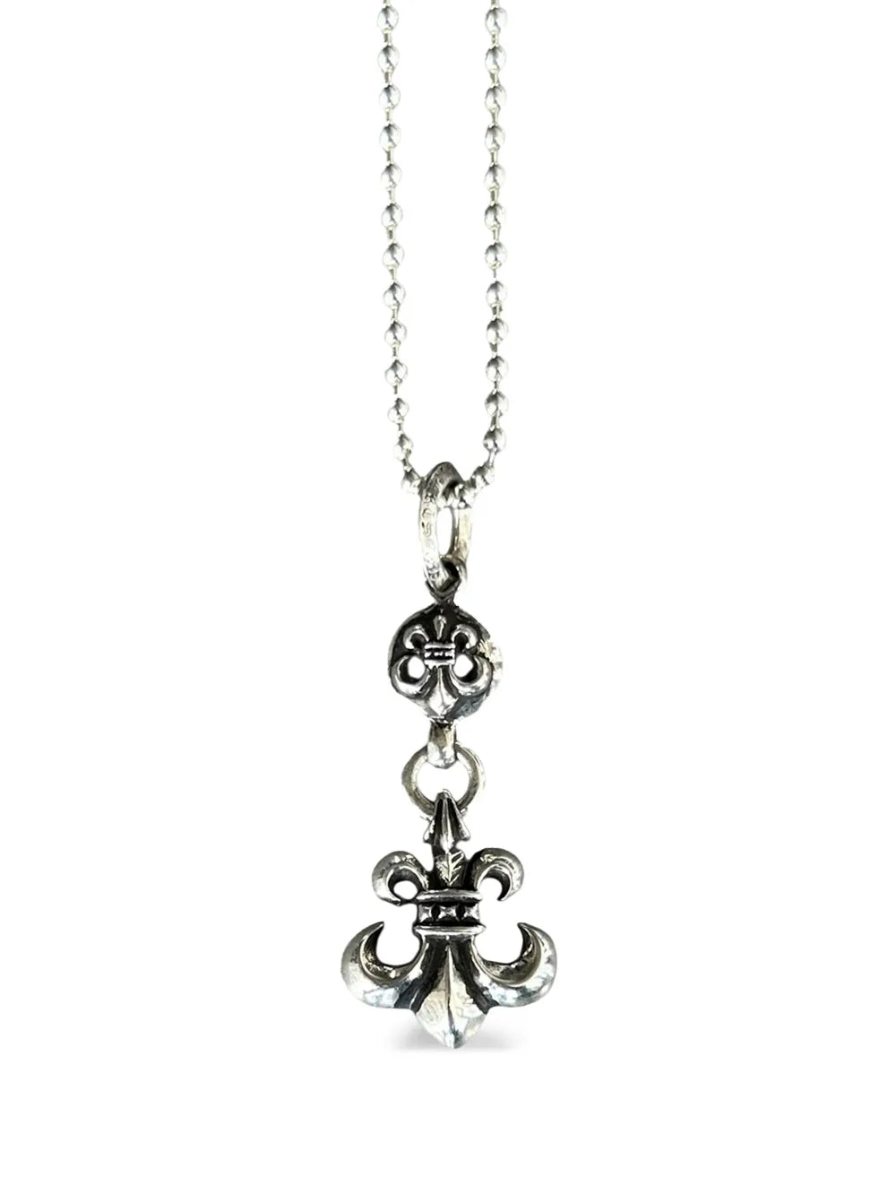 Chrome Hearts Fleur Ball Pendant Necklace