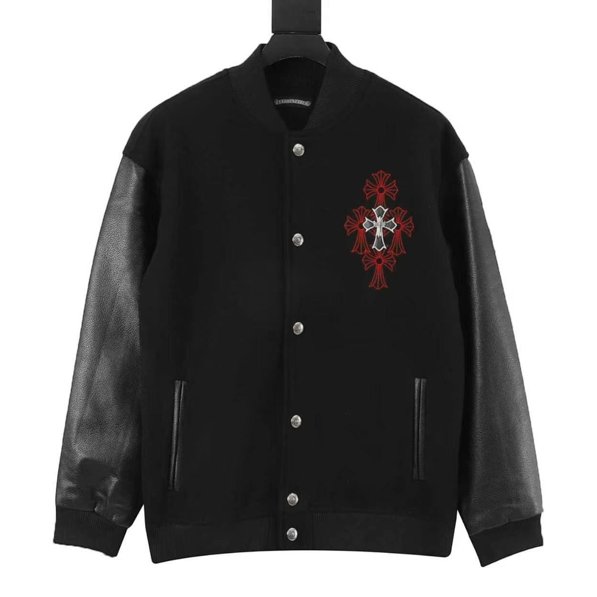 Cross Varsity Jacket Black