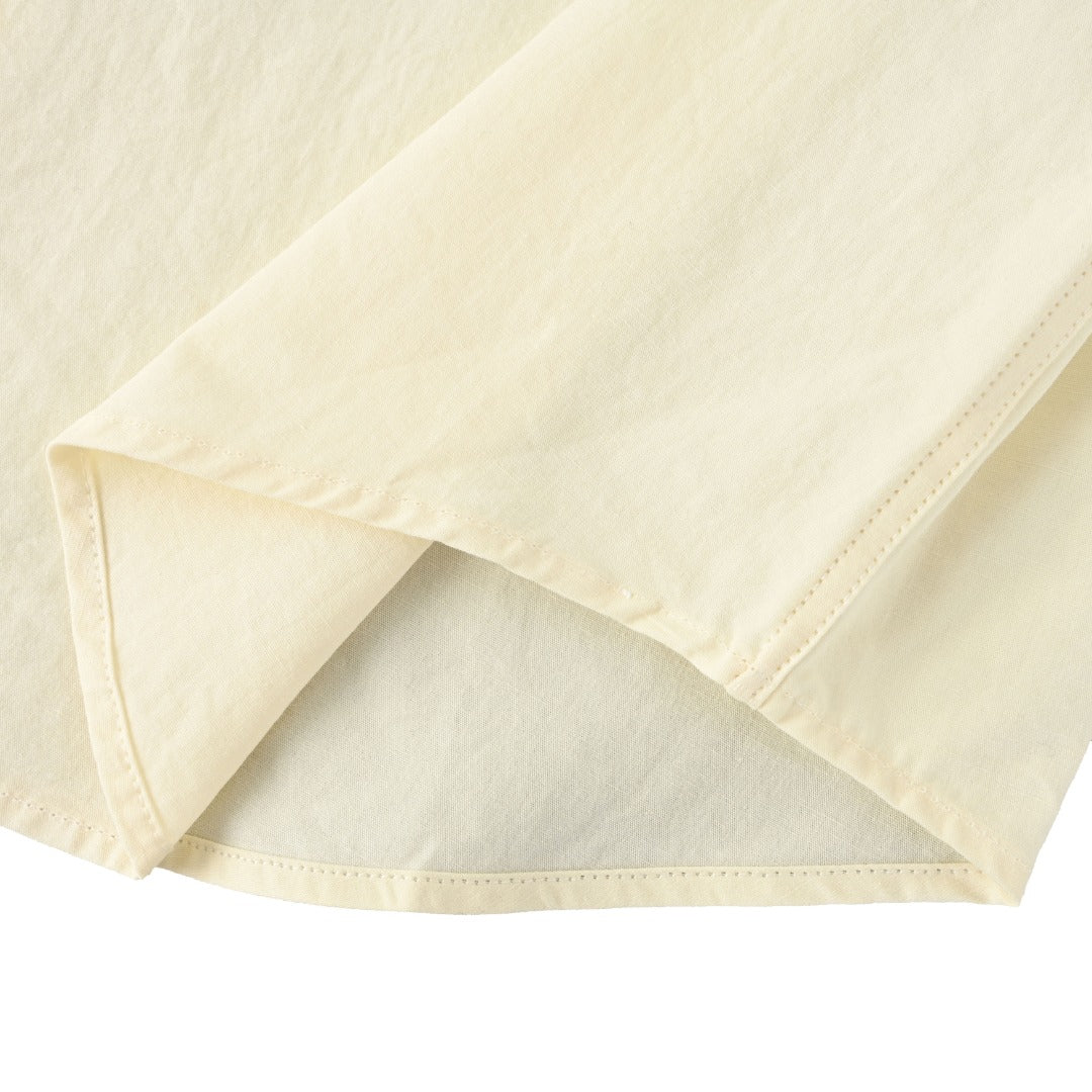 Anagram Textured Shirt Ivory Beige