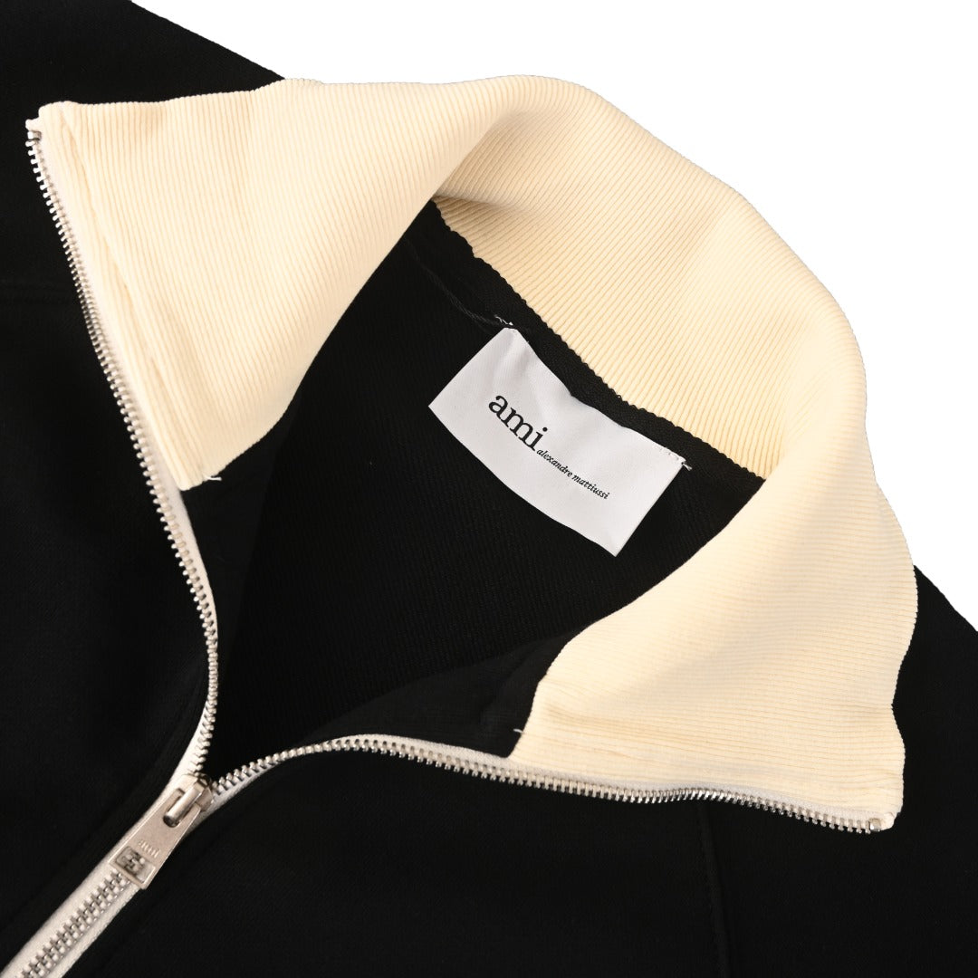 Ami de Coeur Zipped Black & Ivory