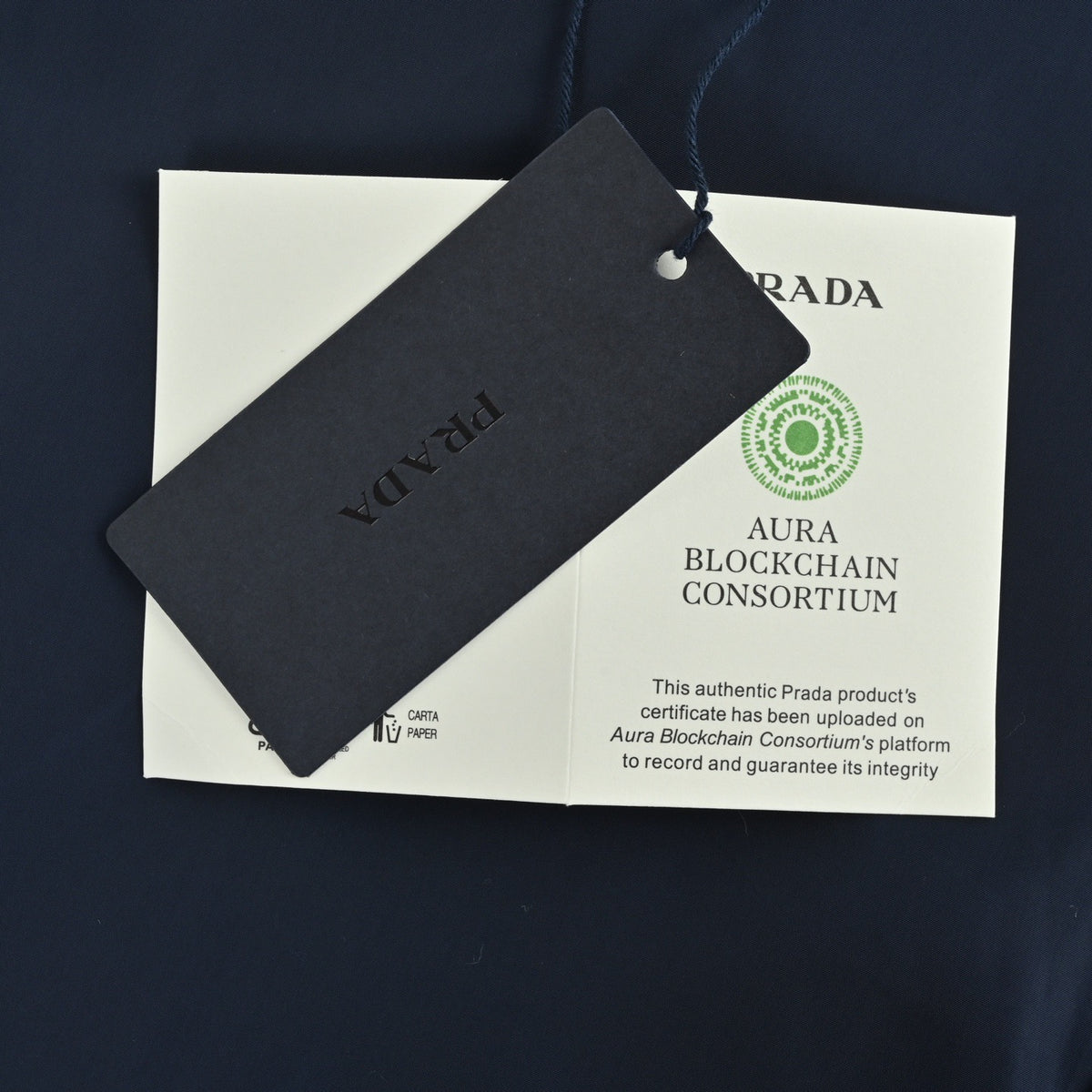 Re-Nylon Triangle Logo Navy Blue