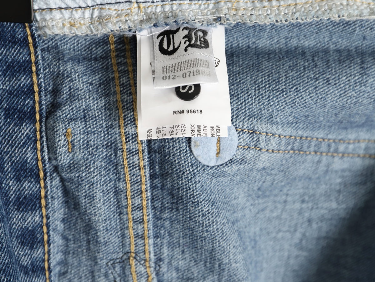 Turbo Diesel Cross Patch Jeans Blue Wash