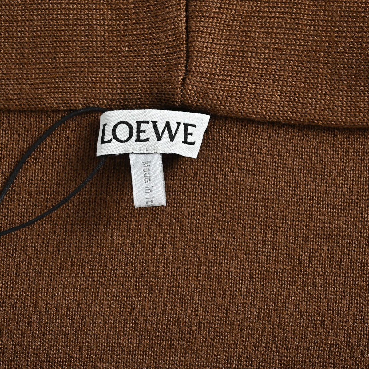 Anagram Leather-Pocket Zip-Up Brown