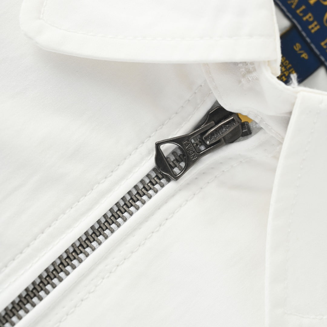 The Bayport Poplin Jacket Ceramic White