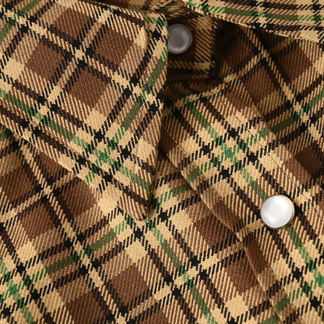 Oversized Plaid Brown