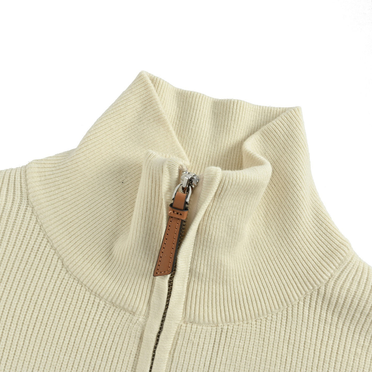 Anagram Pocket Quarter-Zip Cream / Beige