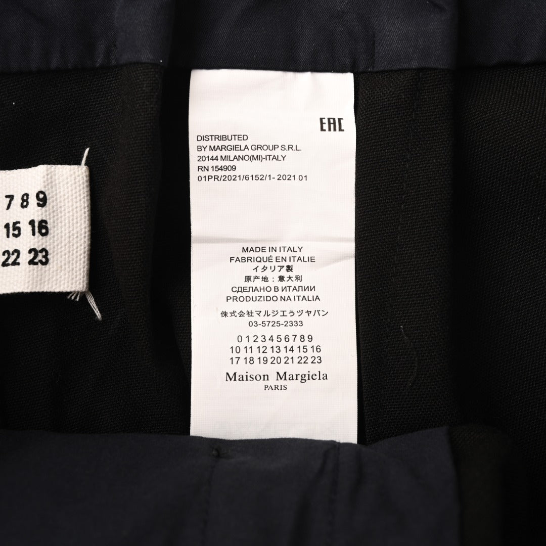 Pleated Wool Black