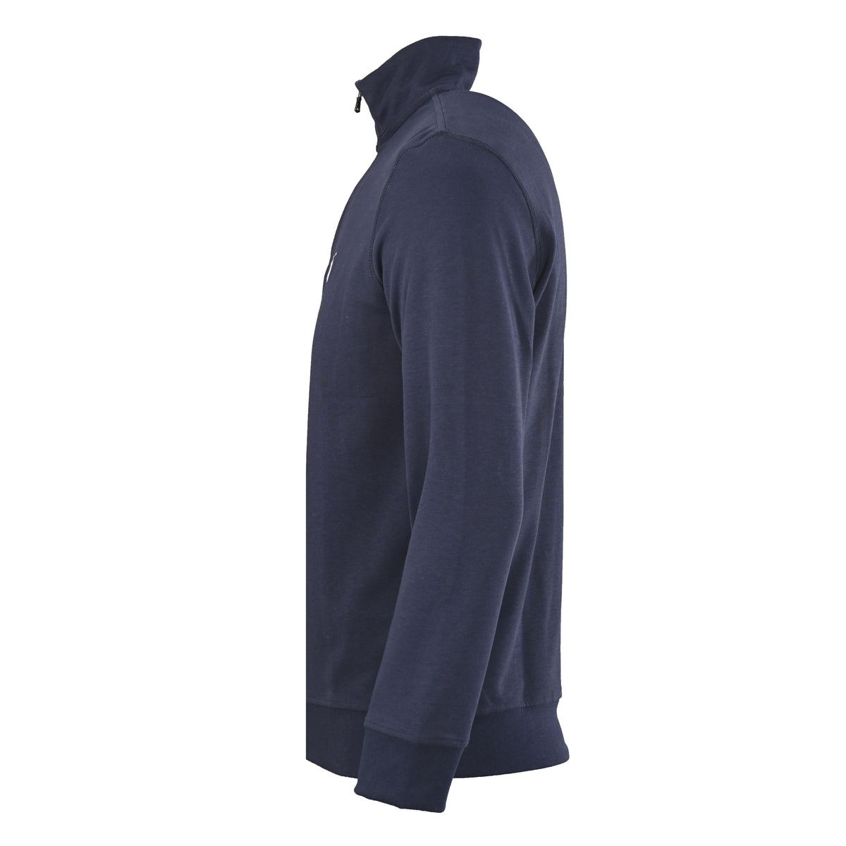 Double-Knit Quarter-Zip Pullover Navy Blue