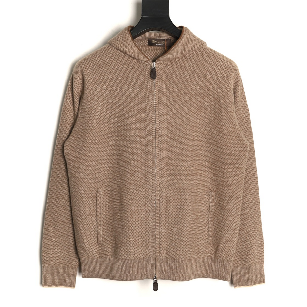 Varallo Full-Zip Hoodie Oatmeal Beige