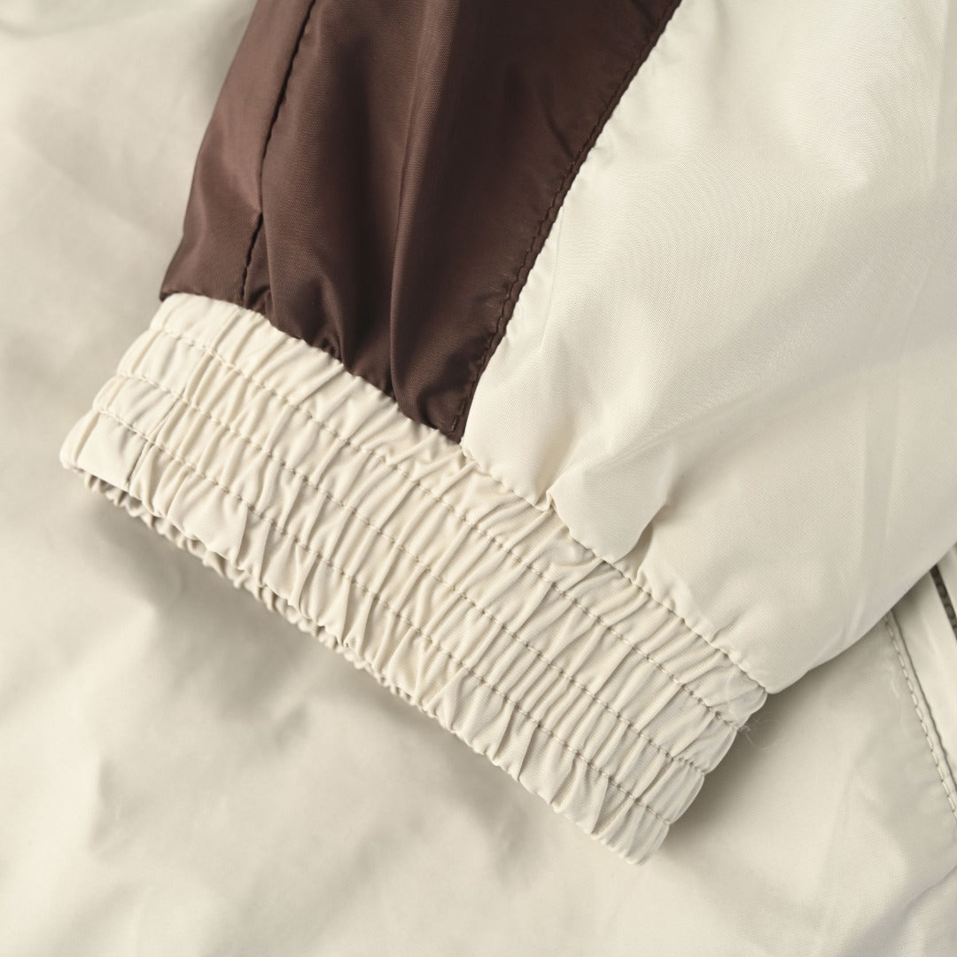 Re-Nylon Colorblock Beige & Brown