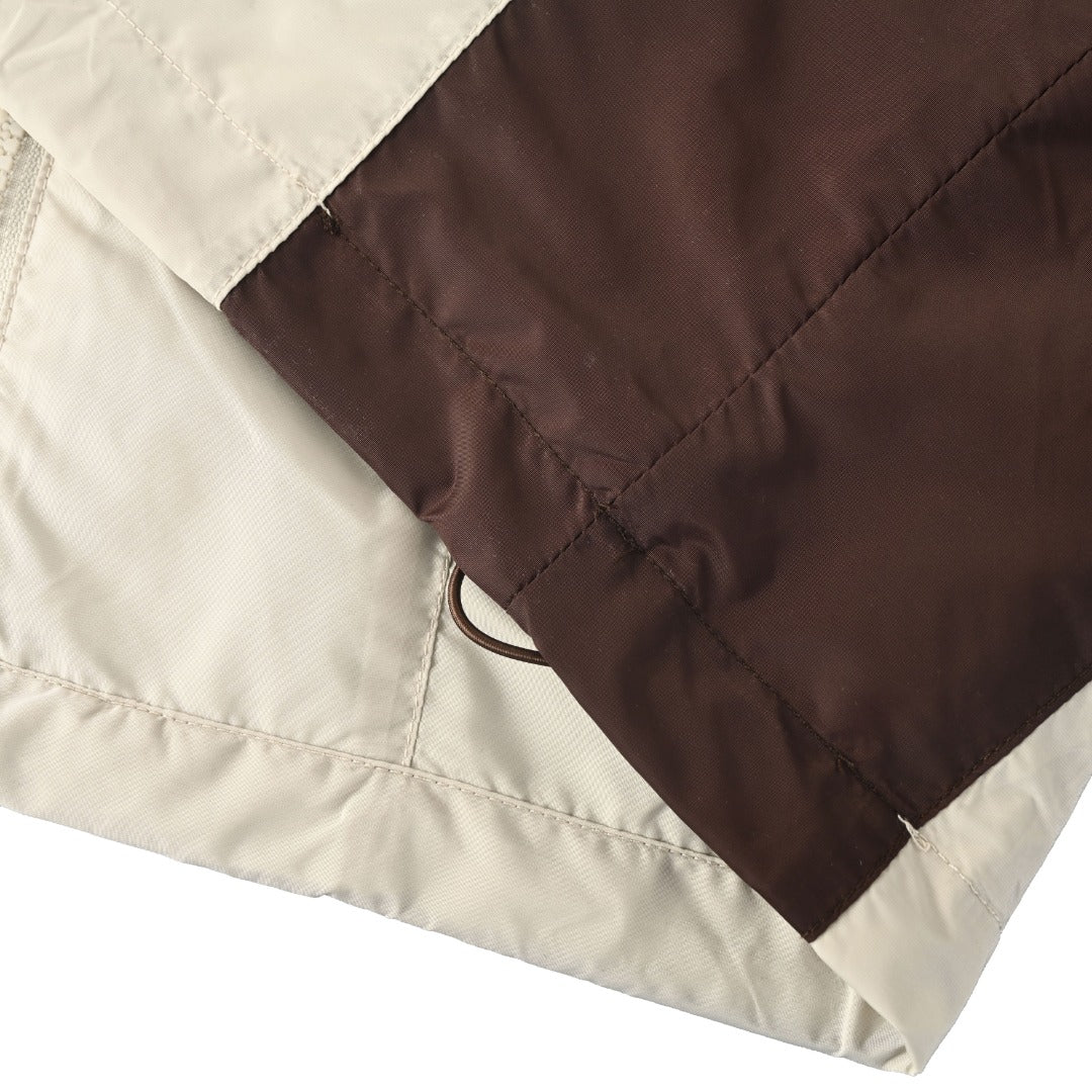 Re-Nylon Colorblock Beige & Brown