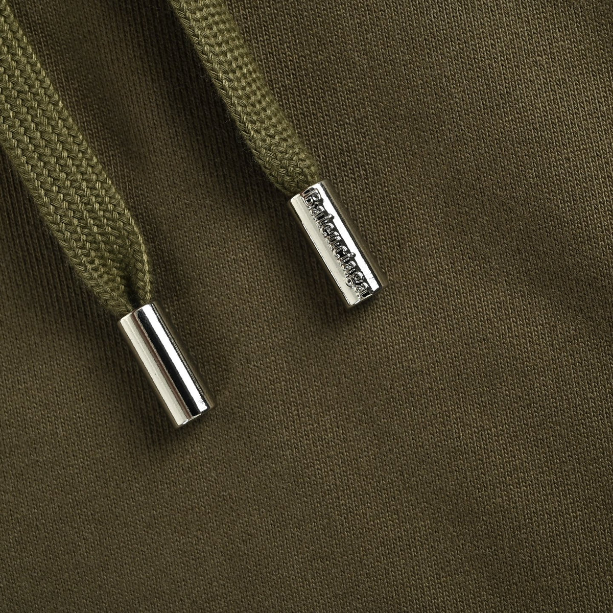 Campaign Logo Embroidered Oversized Hoodie Military Green