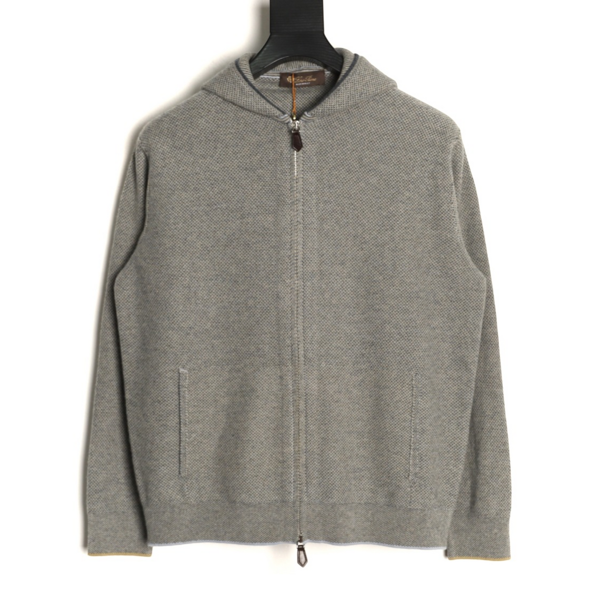Varallo Full-Zip Hoodie Light Grey