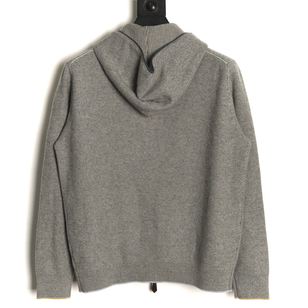 Varallo Full-Zip Hoodie Light Grey
