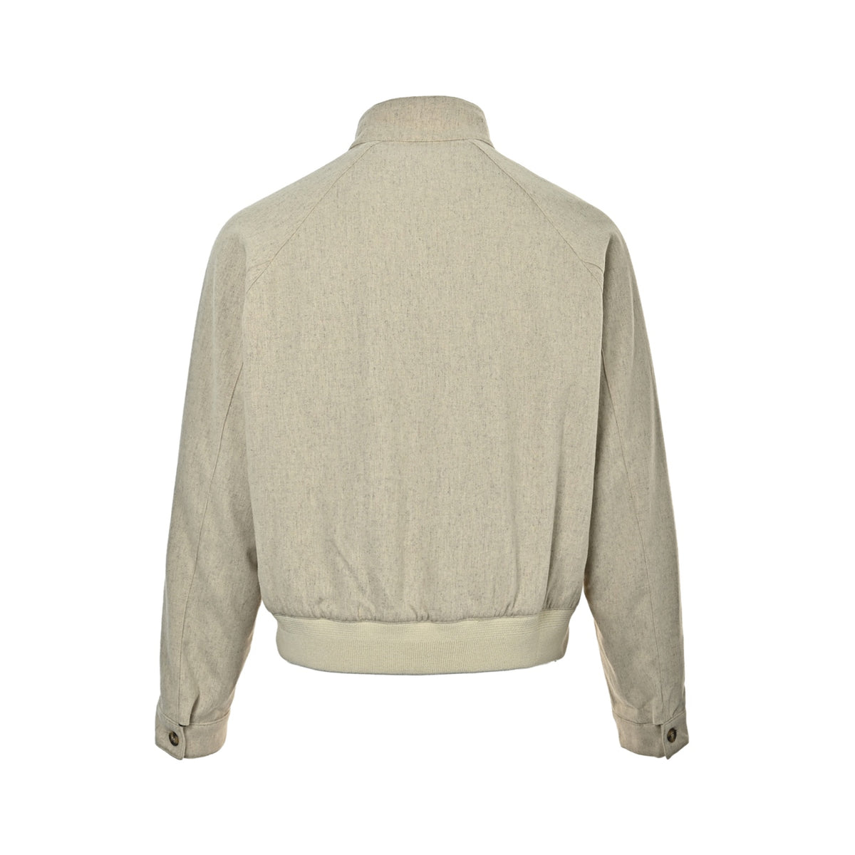 Wool-Blend Bomber Light Beige