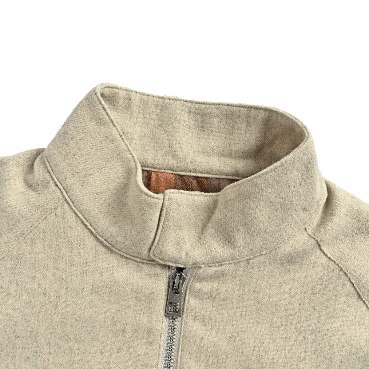 Wool-Blend Bomber Light Beige
