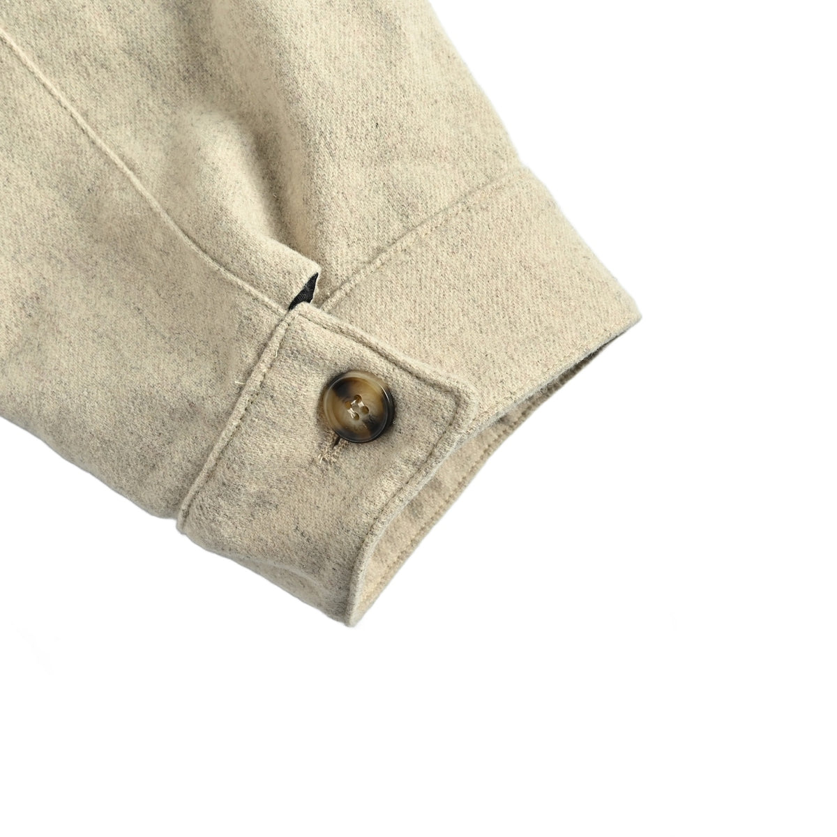Wool-Blend Bomber Light Beige
