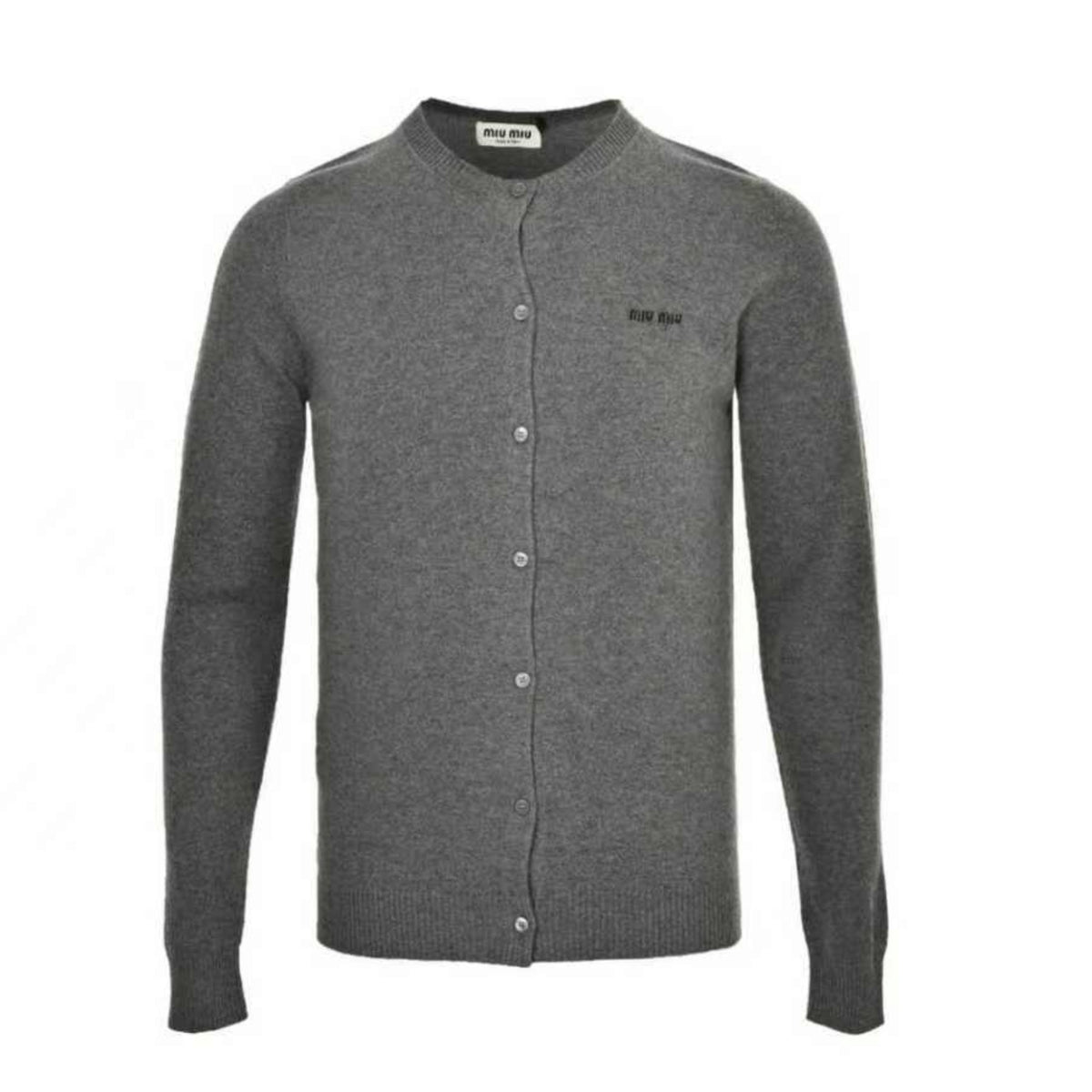 Cashmere Logo Knit Dark Grey