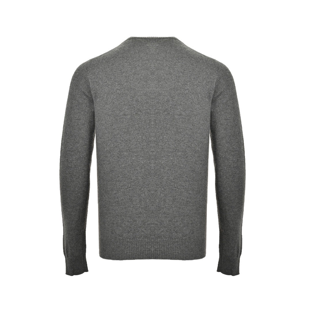 Cashmere Logo Knit Dark Grey