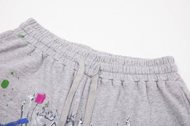 Graffiti Letter Print Shorts Grey