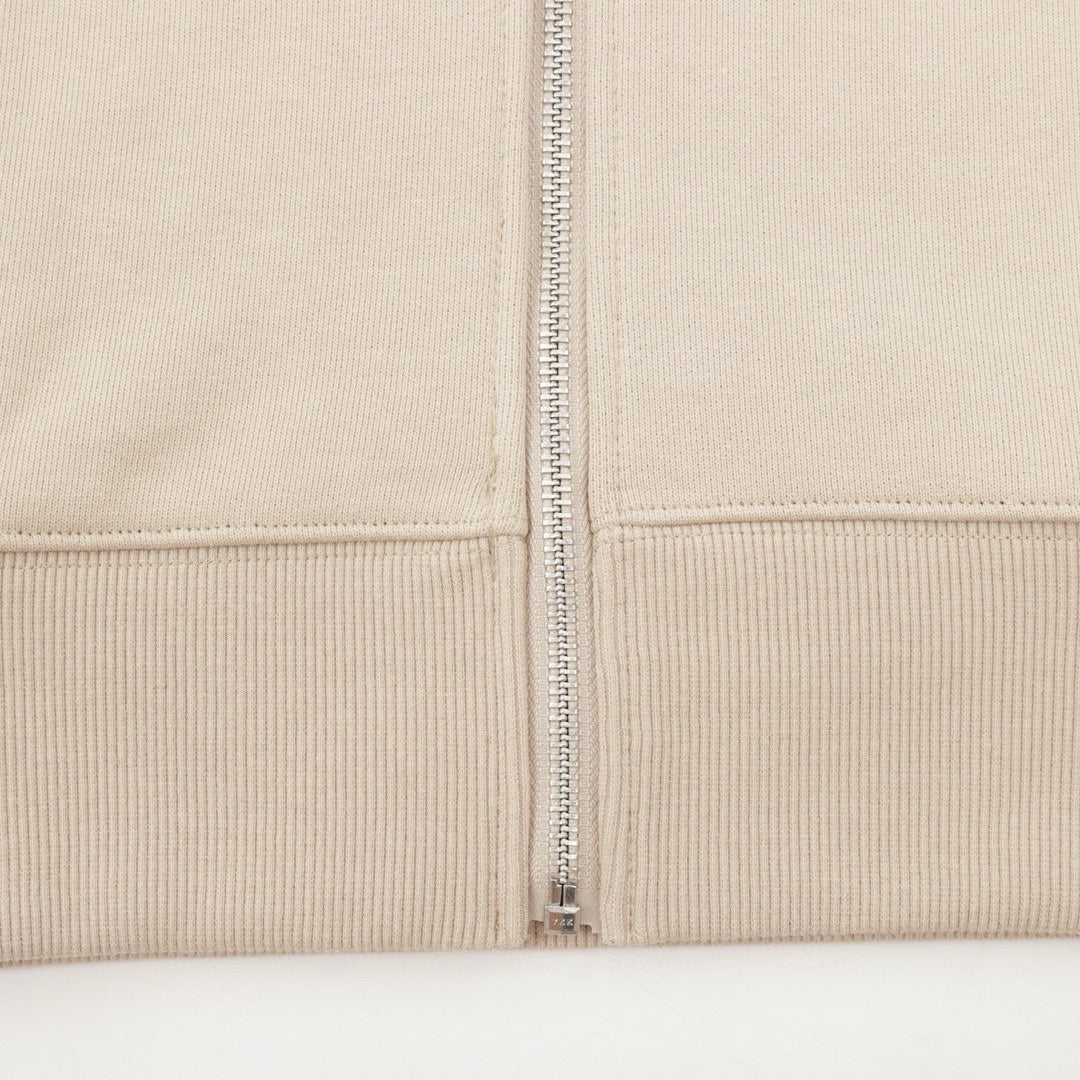Ami de Coeur Tonal Zip-Up Beige