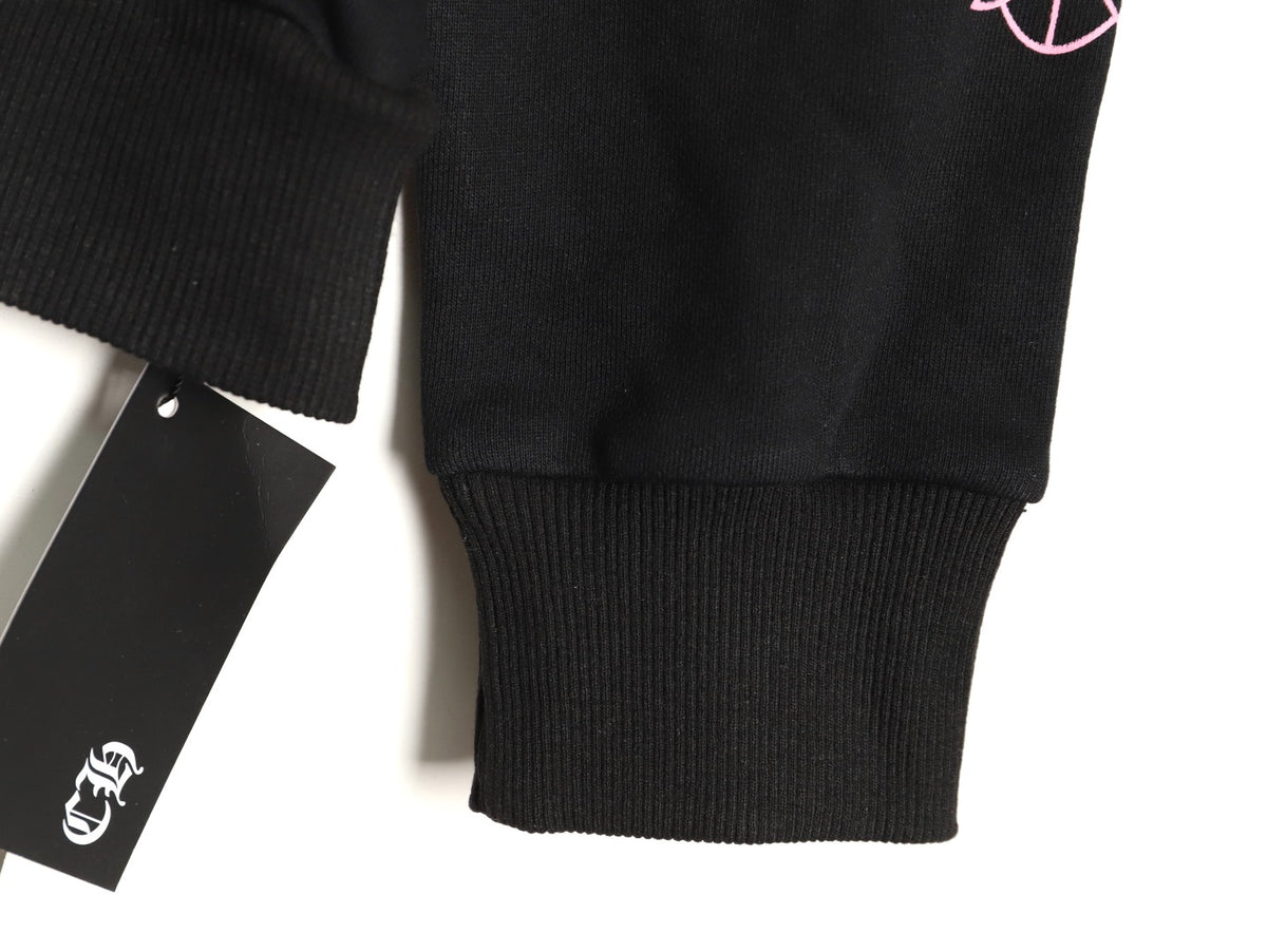 Deadly Doll Zip-Up Hoodie Black & Pink