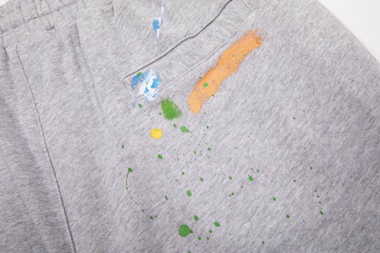 Graffiti Letter Print Shorts Grey