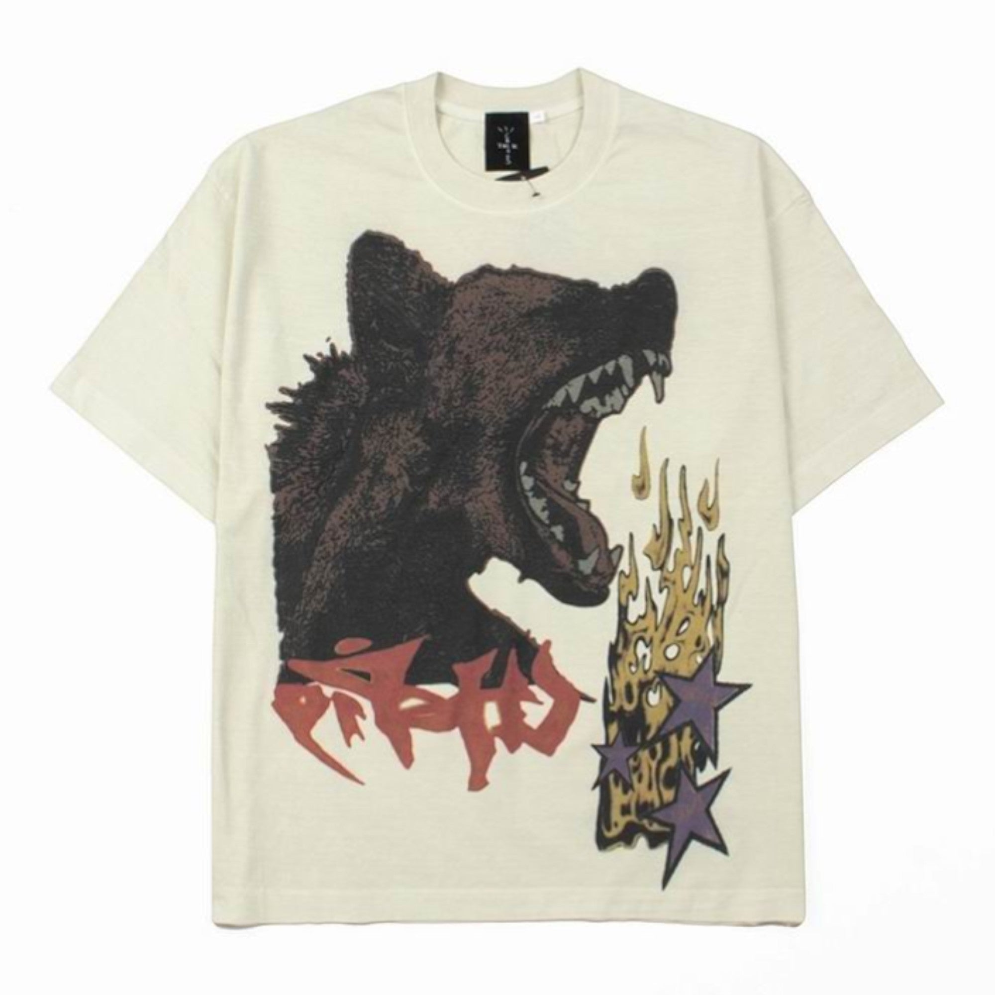 Wolf Heads Graphic T-Shirt White
