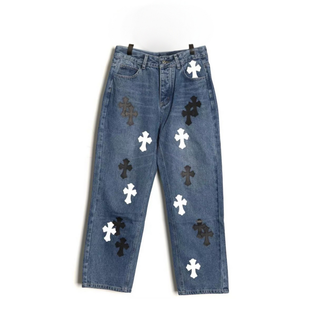 Turbo Diesel Cross Patch Jeans Blue Wash