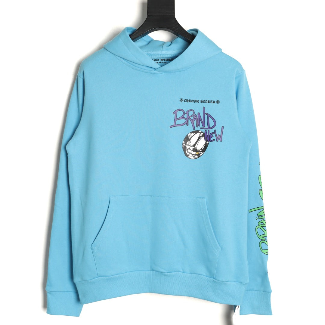 x Matty Boy Brain New Pullover Hoodie Light Blue