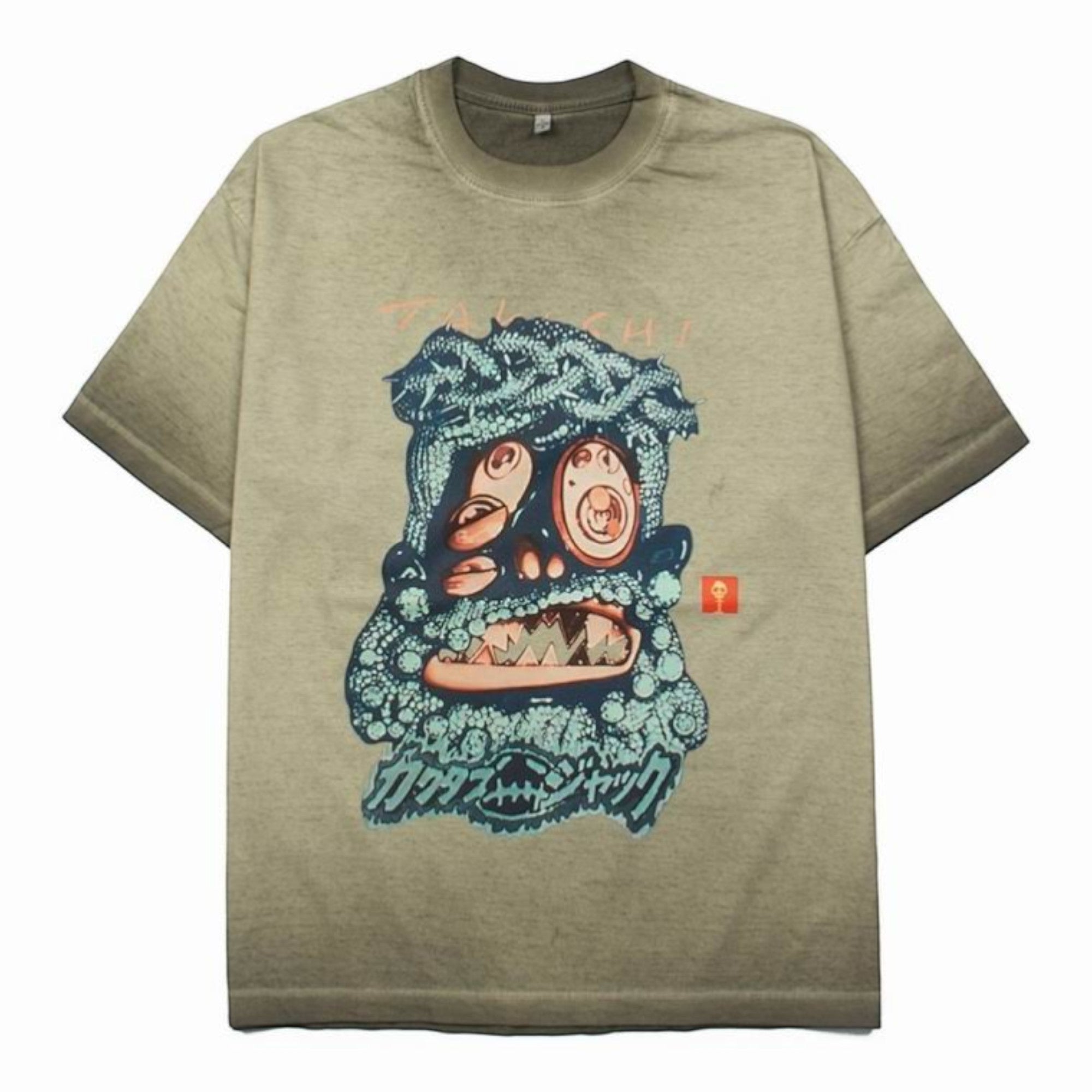 Melted Utopia Dream Zodiac Graphic T-Shirt Olive