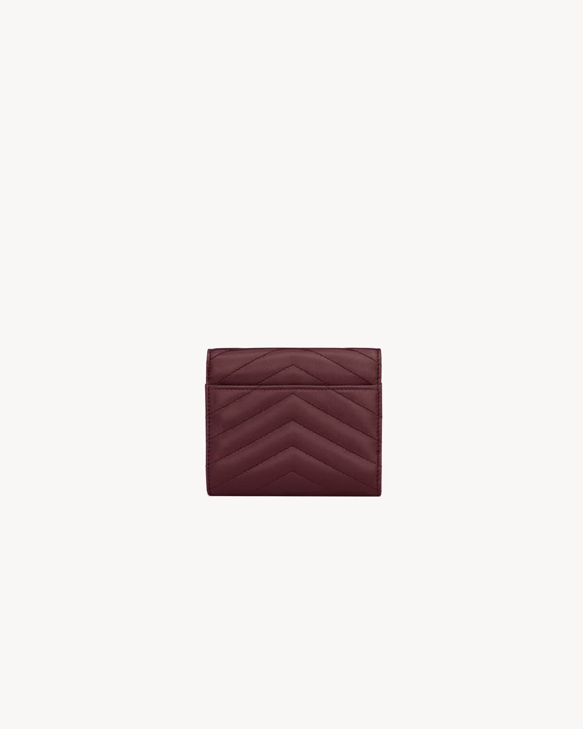 Saint Laurent Cassandre Matelassé Compact Tri-Fold Wallet in Quilted Lambskin