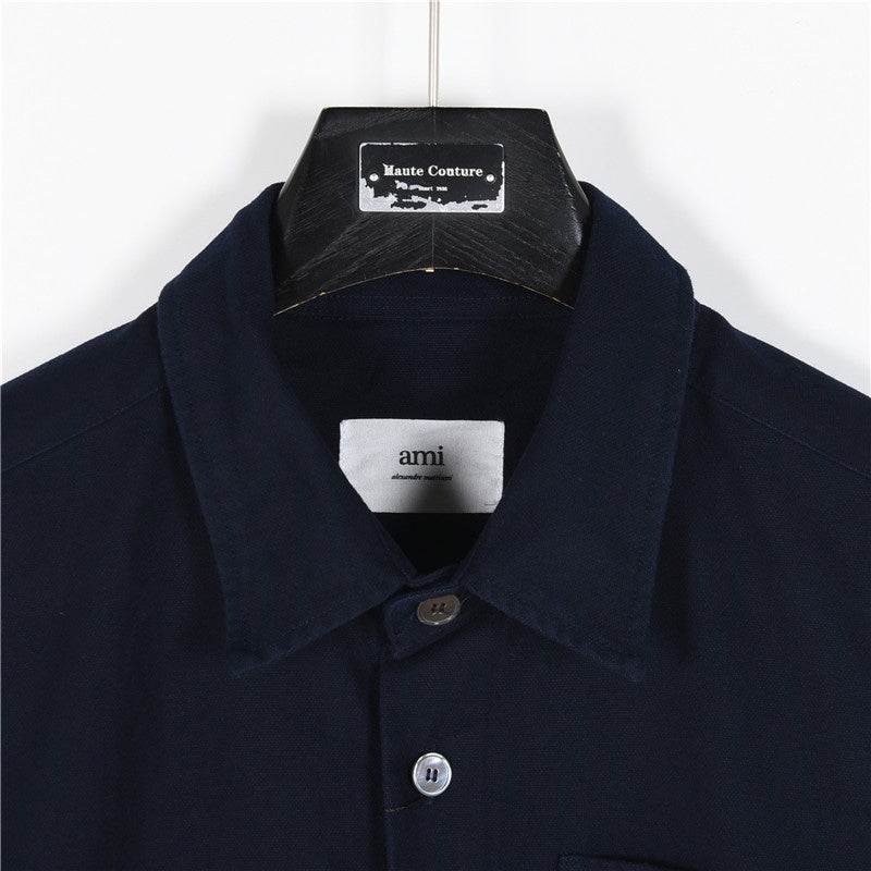 Ami de Coeur Embroidered Navy Blue